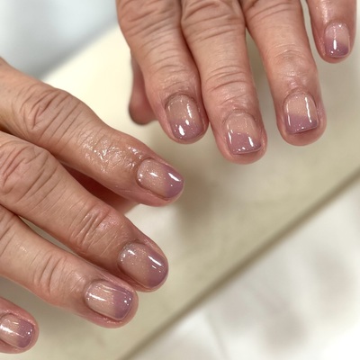 斜めフレンチネイル